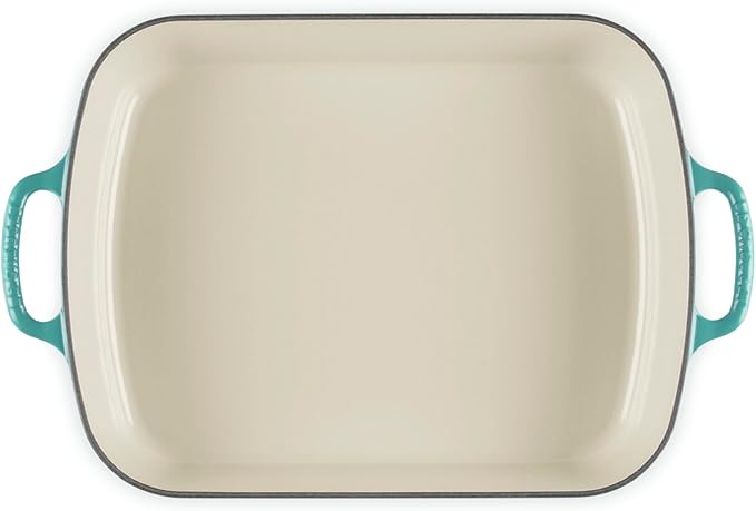 Le Creuset Enameled Cast Iron Signature Rectangular Roaster, 5.25 qt. (11.7" x 16.8"), Riviera