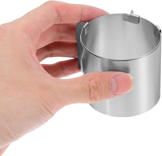 UPKOCH Stainless Steel Adjustable Cake Ring 2.36 Inch Round Mousse Cutter for Baking Pastries Desserts Non-Stick Dishwasher Safe