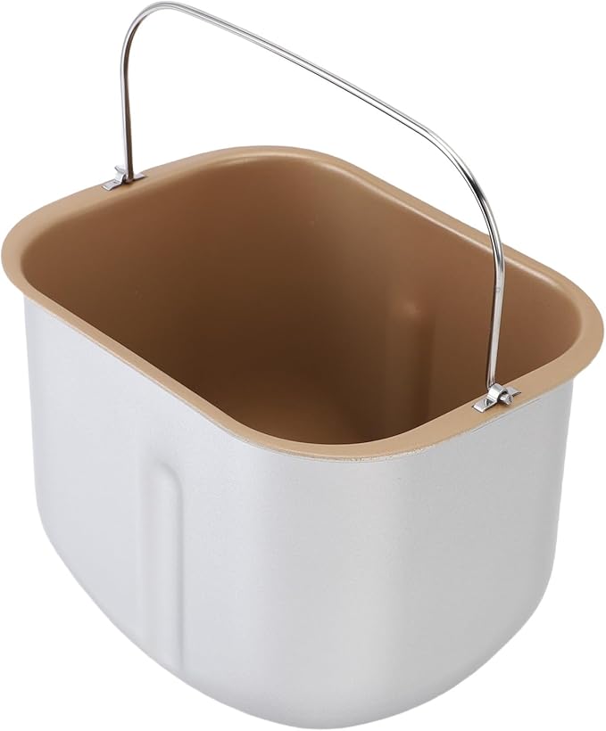 Bread Machine Baking Bucket, 7.67 * 5.9 * 6.49inch Bread Maker Inner Bucket Non Stick Baking Bucket Stainless Steel Inner Replacement Part for Home and Commercial Bakeries