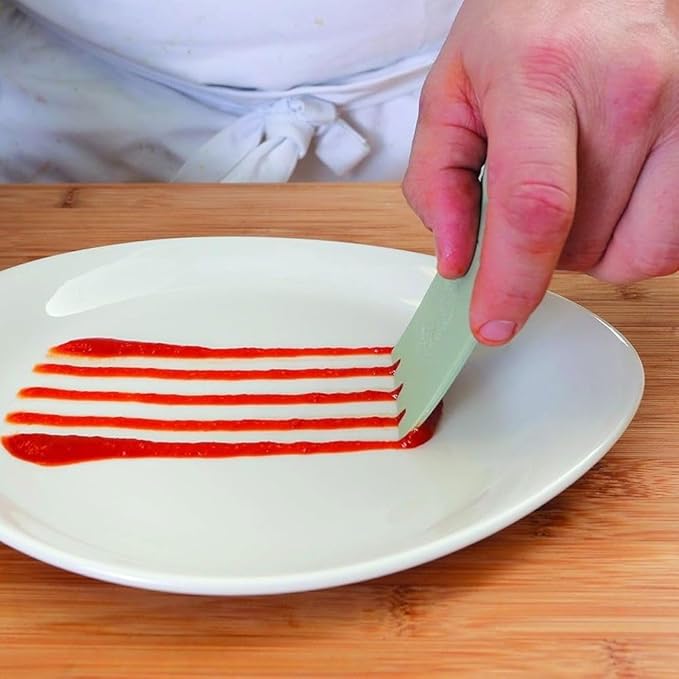 Mercer Culinary Silicone 8 Piece Plating Wedge Set, Multicolor