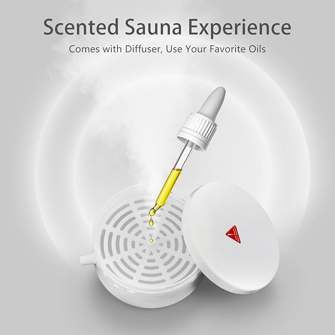 Sauna Steamer Machine for Home, 1300W 1.8qt Steam Generator, Portable Steamer Pot with Remote Control, Oil Diffuser, 5-60 min Timer, 9 Levels, Heat up to 140°F