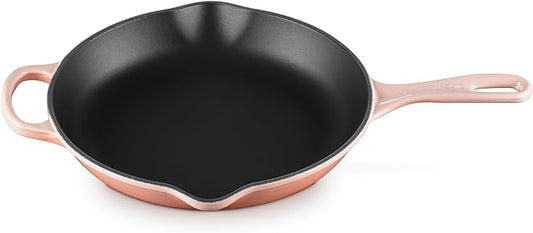 Le Creuset Enameled Cast Iron Signature Iron Handle Skillet, 10.25", Peche