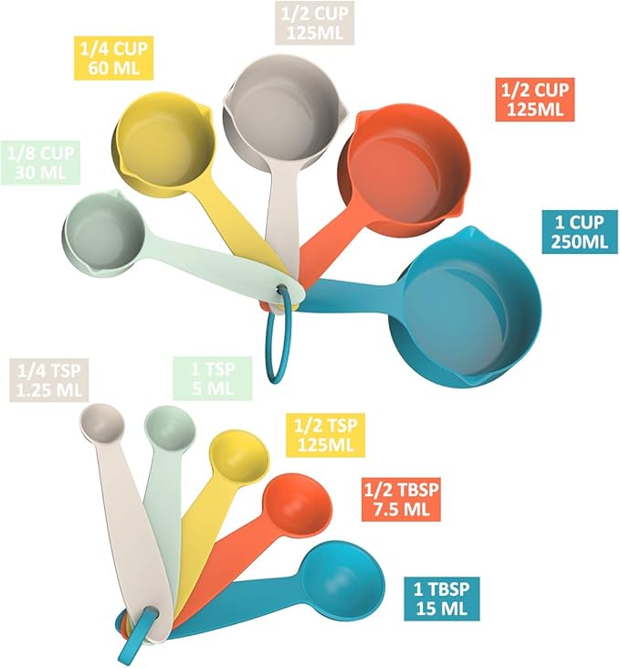 Silicone Cooking Utensil Set, Fungun Non-stick Kitchen Utensil 24 Pcs Cooking Utensils Set, Heat Resistant Cookware, Silicone Kitchen Tools Gift with Stainless Steel Handle (Colorful-24pcs)