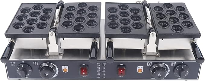 Electric Walnut Cake Maker, 1500W Toaster Baking Breakfast Pan Oven with Temperature Control 20pcs Capacity Electric Nut Waffle Bread Maker for Cooking Breakfast Holiday Parties
