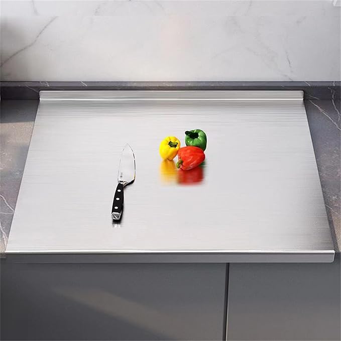 Stainless Steel L Shape Pastry Board - Kneading Board Cutting Mats (40 * 60cm/15.7 * 23.6in)