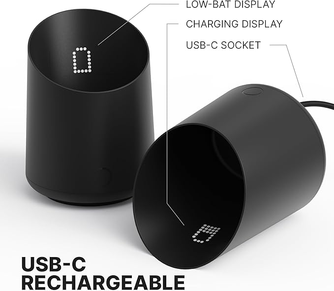 Subminimal Subscale Digital Dosing Cup with LED Display – Sleek & Precise Scale - Dosing & Brewing Accessories, Measures Coffee Grounds for Espresso - Black