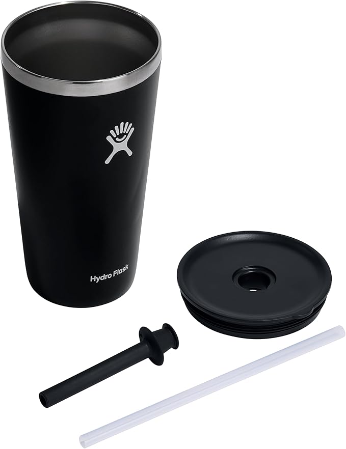 28 OZ All Around Tumbler Straw LID Black