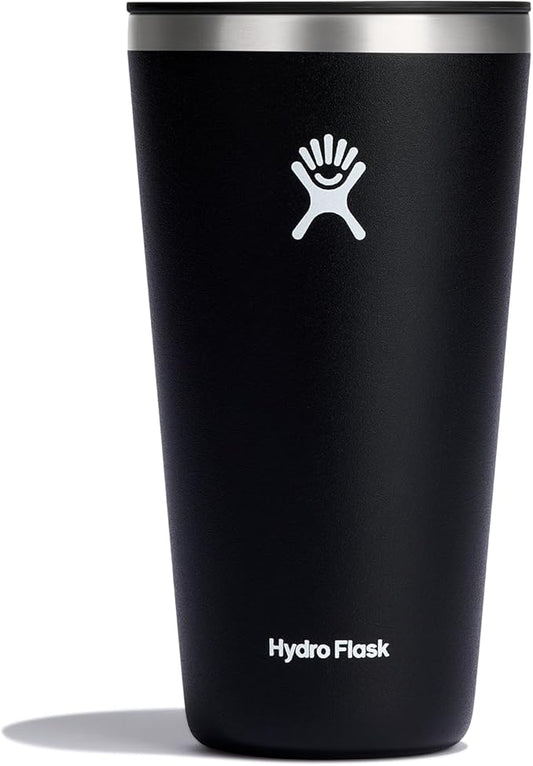 Hydro Flask All Around Tumbler Press-in Lid, Insulated Travel Mug, Stainless Steel Coffee Cup 28 Oz Black