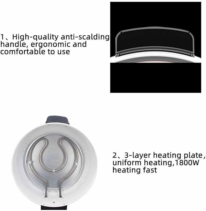 12 Inch Countertop Pizza Maker, Electric Pizza Oven Bread Maker Machine for Kitchens with Adjustable Temperature, Stainless Steel Heating Coil + Non-Stick Coating