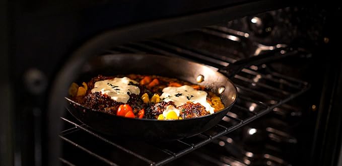 GSI Outdoors Guidecast 12” Frying Pan | Lightweight Cast Iron Frying Pan for Camping, Cabin and Home Kitchen