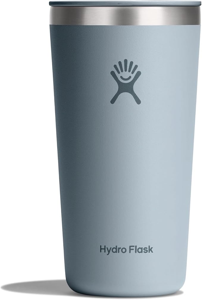Hydro Flask All Around Tumbler Press-In Lid, Insulated Travel Mug, Stainless Steel Coffee Cup 20 Oz Shale Gray