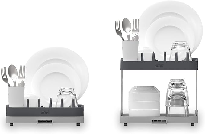 Joseph Joseph Duo 2-Tier Dish Rack - Grey