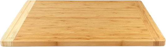 BambooMN Universal Premium Pull Out Cutting Boards - Under Counter Replacement - Designed To Fit Standard Slots - Heavy Duty Kitchen Board with Juice Groove - 22" x 16" x 0.75" - 1 Piece