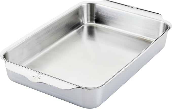 Hestan Provisions OvenBond – 9" x 13" Tri-ply Rectangular Stainless Steel Baking Pan