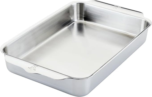 Hestan Provisions OvenBond – 9" x 13" Tri-ply Rectangular Stainless Steel Baking Pan