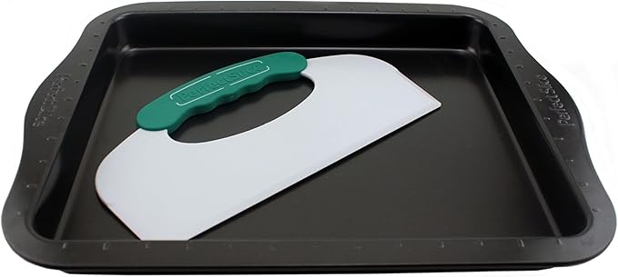 BergHOFF Perfect Slice 11" x 14" Inch Cookie Sheet With Perfect Slicing Tool. Creates Perfect Portions Of Your Baking And Holiday Dishes. Perfect Portions For All Of Your Family Desserts