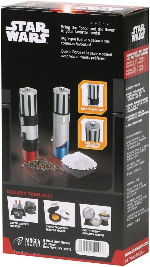 Star Wars Lightsaber Electric Salt and Pepper Mill Grinder (Pack of 2)