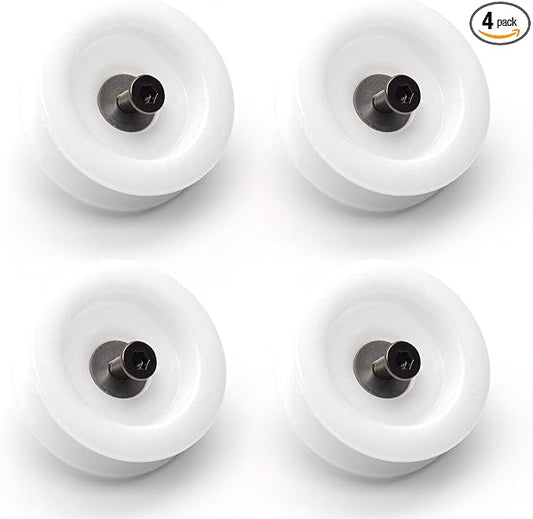 5304507405 Dishwasher Roller Tub for Frigidaire Kenmore Crosley White-Westinghouse Tappan Galaxy, Dishrack Support Roller Assembly, Dishwasher Dishrack Roller Replace 154333902 154213401 4Pcs
