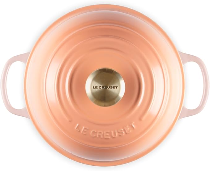 Le Creuset Enameled Cast Iron Signature Round Bread Oven, 9.5 inch, Peche