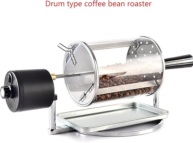 Electric Coffee Roasting Machine Grains Nut-Roaster Baking Machine Stainless Steel Coffee Roasting Cage (B)