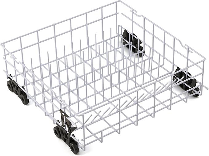 Upgraded W10161215 Dishwasher Lower Rack Replacement Parts for Whirlpool Dishwasher Parts Lower Dishrack Assembly with Wheels DU840DWGQ1 DU915PWPS2 DU915PWKQ0 Whirlpool Dishwasher Bottom Rack Drawer