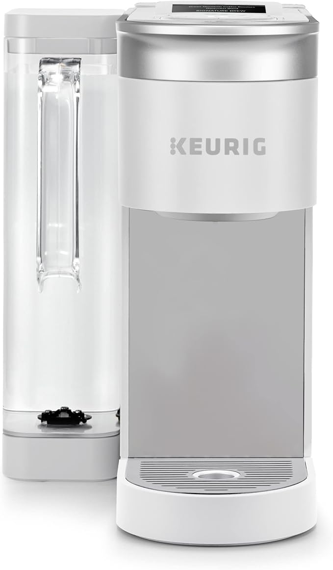 Keurig K-Supreme SMART Single Serve Coffee Maker With WiFi Compatibility, 4 Brew Sizes, And 66oz Removable Reservoir, Compatible with Alexa, White