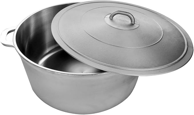 Uniware 9900 Super Quality Aluminum Caldero,Dutch Oven, 23.4 QT,Silver (42cm (16.5-Inch))