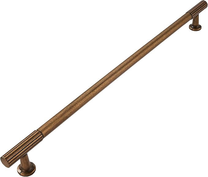 khtumeware Appliance Pull 18 Inch Hole Center 1 Pack Antique Brass Cabinet Pulls Heavy Duty Solid Vintage Brass Kitchen Drawer Handles Antique Bronze Cabinet Hardware for Cupboard Dresser Pulls