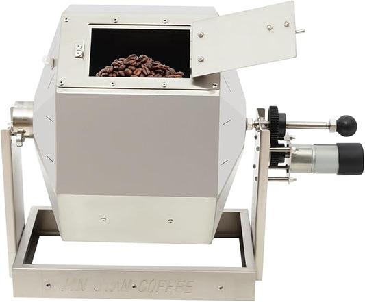Bepritm Coffee Bean Roaster, 14.5L Stainless Steel Coffees Bean Baking Machine with Speed Controller Drum Type Coffee Beans Baker Peanut Roaster for Home/Commercial Use (14.5L)