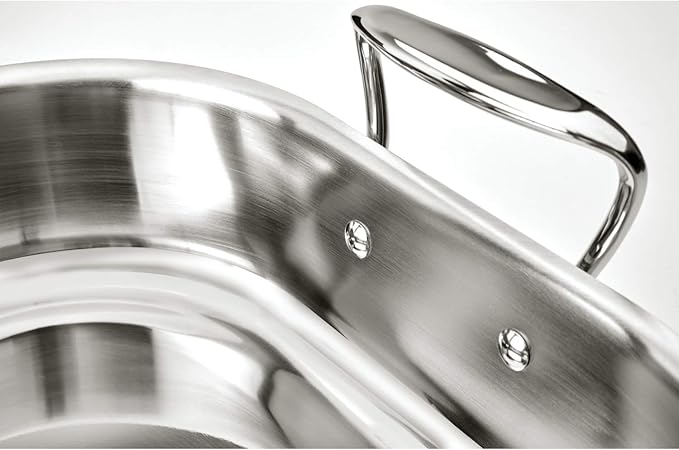 All-Clad Specialty Stainless Steel Universal Steamer for Cooking 3 Quart Food Steamer, Steamers Basket Silver (Pack of 2)