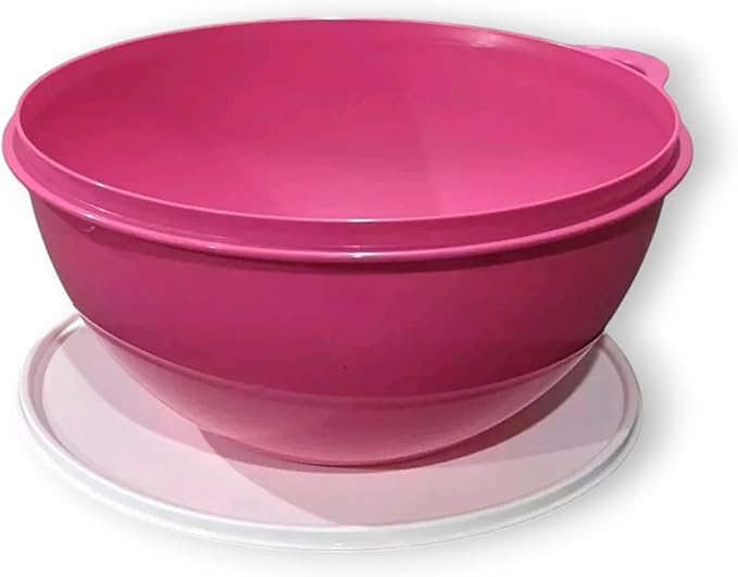 Tupperware Thatsa Bowl Mixing Bowl 32 Cups 7.8L Hot Pink with White Seal