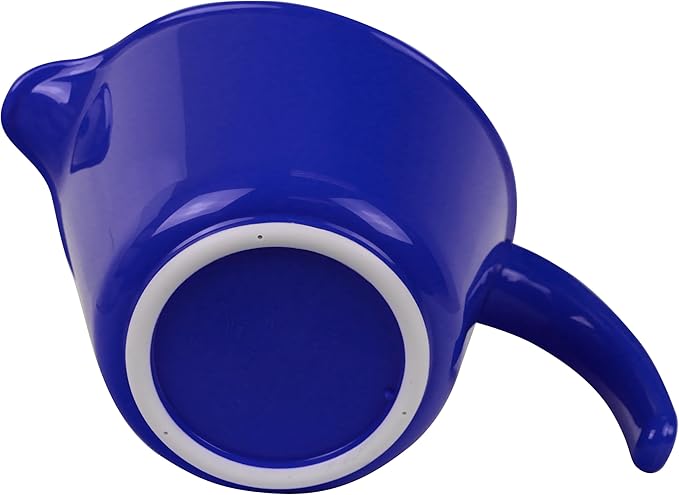 Reston Lloyd, Batter Bowl With Pour Spout, Non-Slip Base, Erogonomic Space Saving Detachable Handle, 2 QT Heavy Duty BPA-Free Microwave & Dishwasher Safe, Indigo