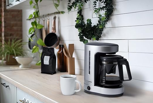 Zojirushi EC-DAC50SZ ZUTTO Coffee Maker 5 Cups, Silver, PFAS-free