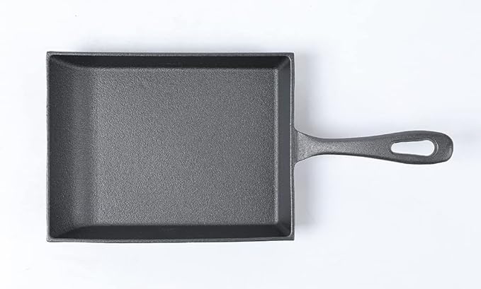 HAWOK Japanese Omelette Pan Cast Iron Rectangle Egg Pan tomagoyaki pan rolled eggs pre-seasoned