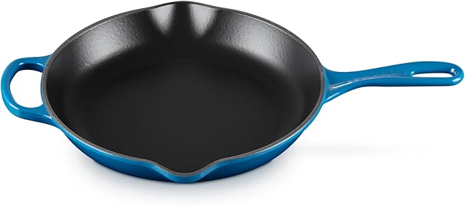 Le Creuset Enameled Cast Iron Signature Iron Handle Skillet, 10.25", Marseille