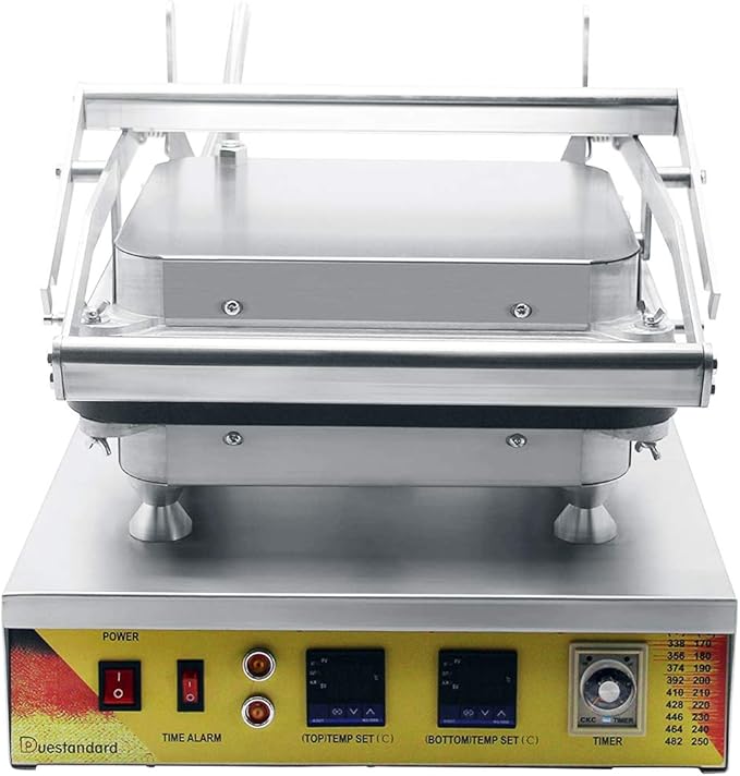 Commercial Egg Tart Crust & Waffle Shell Baking Machine 13-Piece Nonstick Tartlet Baker with Digital Timer Pastry Shell Maker 110V