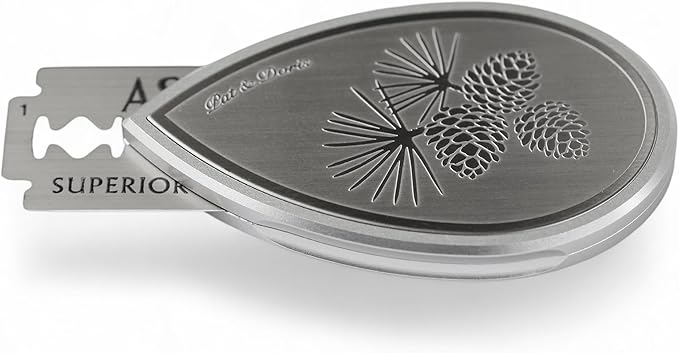 pat & doris Sourdough Bread Lame Dough Scoring Tool – CNC Aluminum Alloy Handle, Stainless Etched Side Plates, Magnetic Blade Storage