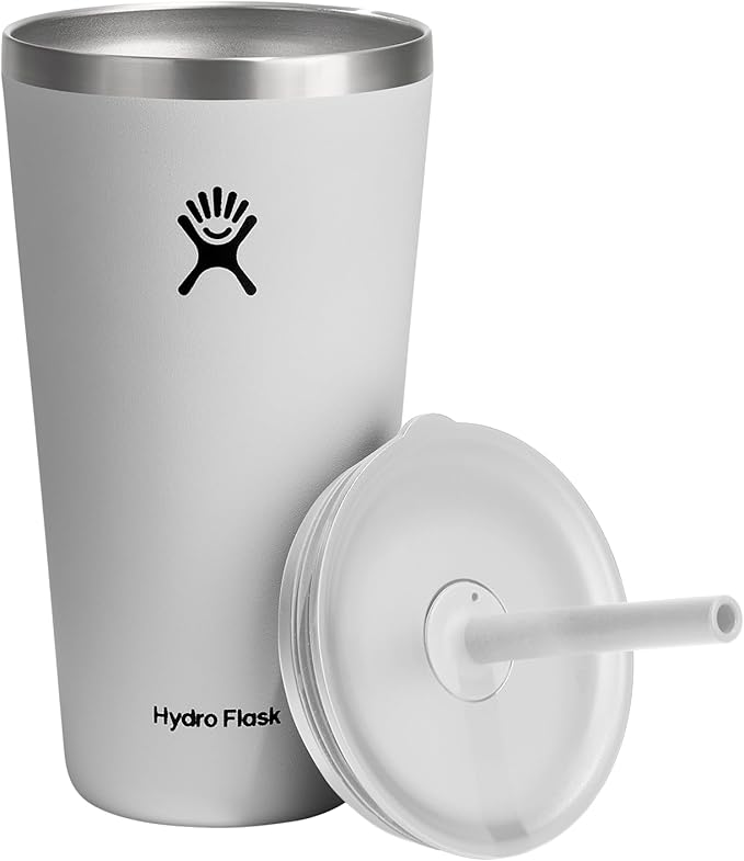 28 OZ All Around Tumbler Straw LID White