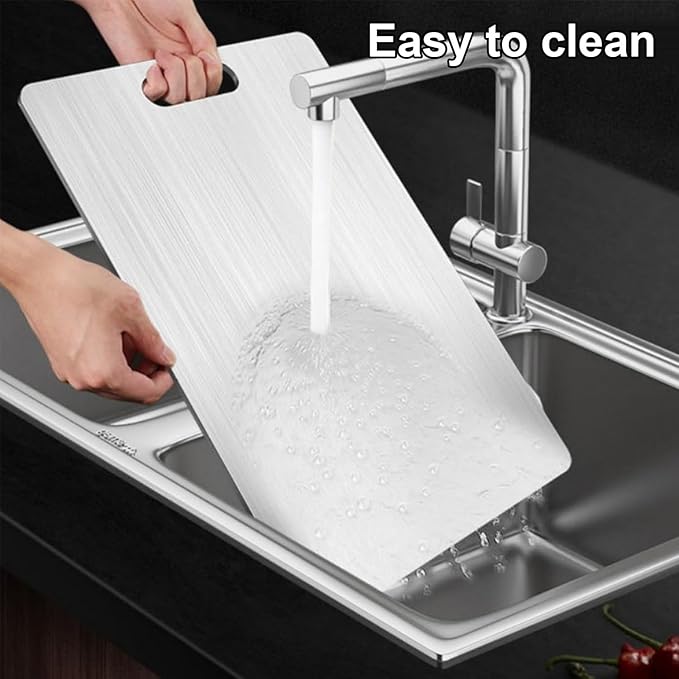 Tavano Titanium Cutting Board,Katuchef Titanium Cutting Board,Titanium Cutting Boards for Kitchen,Easy to Clean and Store(1PC-XL:18.11 * 11.81)