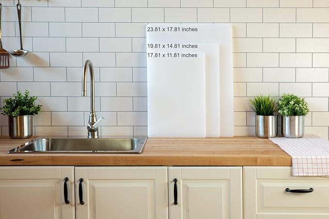 Thirteen Chefs 24 x 18 Large Yellow Cutting Board for Poultry and Chicken - Commercial Grade HDPE for Food Service, 1/2" Thick Dishwasher Safe Poly