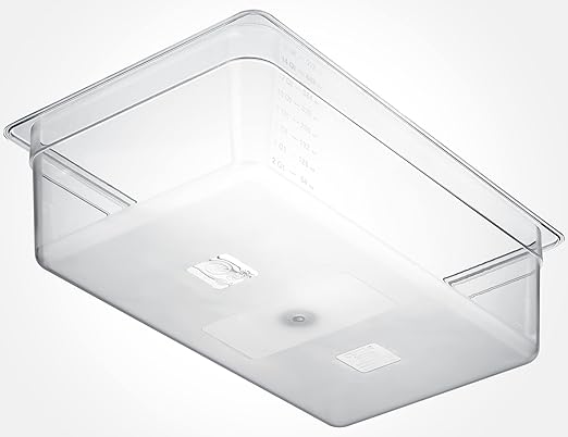 CURTA 6-Pack Full Size 6" Deep NSF Polycarbonate Food Pans | Dishwasher & Freezer Safe Clear Container for Prep Tables, Buffet, Salad Bar, Commercial & Home Kitchen
