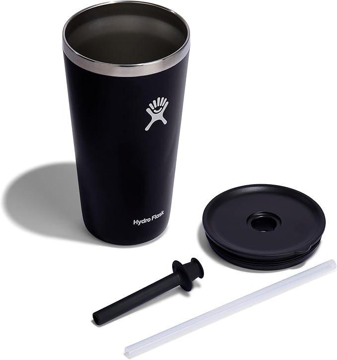 28 OZ All Around Tumbler Straw LID Black