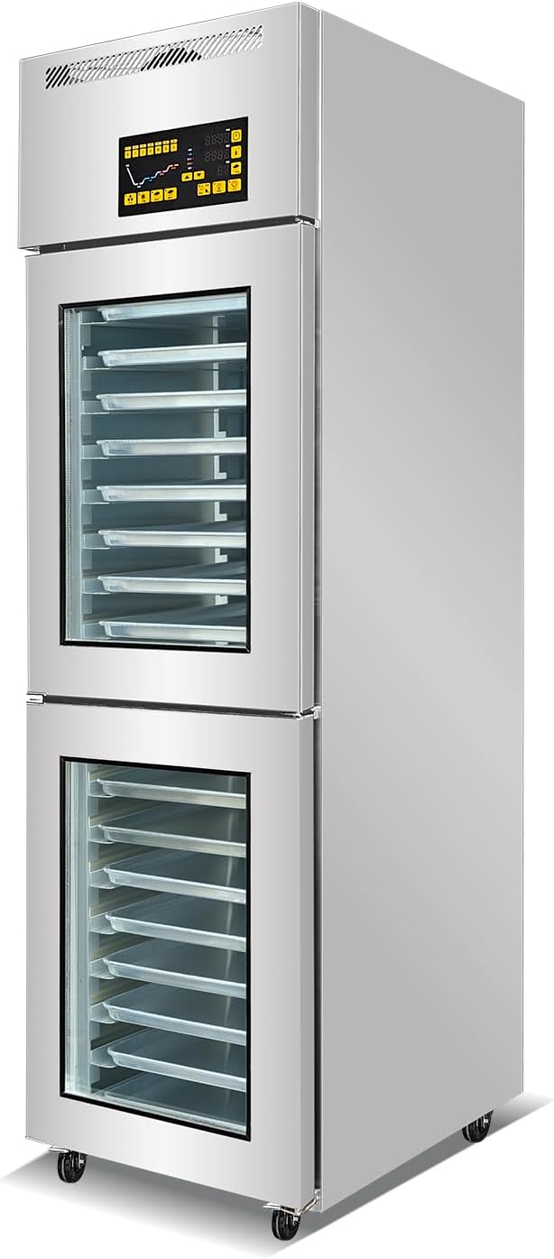 Kolice Commercial Automatic 18 Trays Bread/Dough Proofer Machine Baking Proofer-Integrated Freezing,Thawing,Keep Fresh and Fermentation,Temperature : 5°F to 113°F, Tray Size:15.75"x23.62"