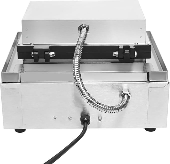 Commercial Donut Maker Machine,6 Holes Double-Sided Heating Waffle Donut Machine,110V 1550W Electric Doughnut Maker. Non-stick Donut Maker Teflon-Coating for Kitchen Bakery Dessert Shop