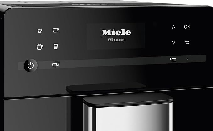 Miele CM 5310 Silence Automatic Coffee Maker - With OneTouch for Two, AromaticSystem, Individual Profile Settings, and Cleaning Programs, in Obsidian Black