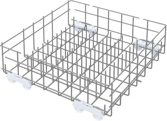 UPGRADED W10311986 W10380384 Dishwasher Lower Rack Assembly for Whirlpool Kenmore Dishwasher Rack Replacement Parts,W10311986 W11158802 Whirlpool Dishwasher Bottom Rack with Wheel Dishrack