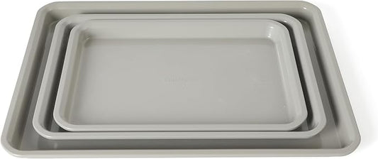 Calphalon Legacy 3 Piece 18 ", 15" and 13" PFA Free Nonstick Cookie Sheet - Taupe