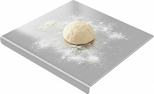 Stainless Steel Cutting Board with Non-Slip Pads - Large Kitchen Chopping Board for Baking, Meat, Vegetables & Bread - Dishwasher Safe Easy-Clean Food Prep Pan (11.8inch*11.8inch(30*30cm))