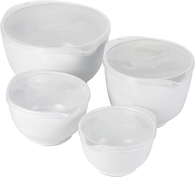Rosti Precision Craft Mixing Bowl Set 4 Pcs Elevate Your Culinary Experience Stylish Nesting Bowls for Effortless Cooking and Baking