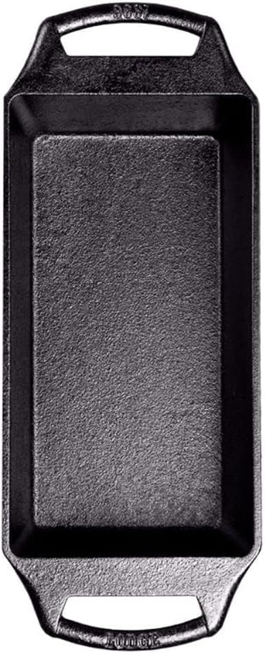 Lodge Cast Iron Loaf Pan 8.5x4.5 Inch,Black,(Pack of 3)